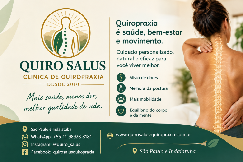 tratamento para dor na coluna com Quiropraxia na Quiro Salus
